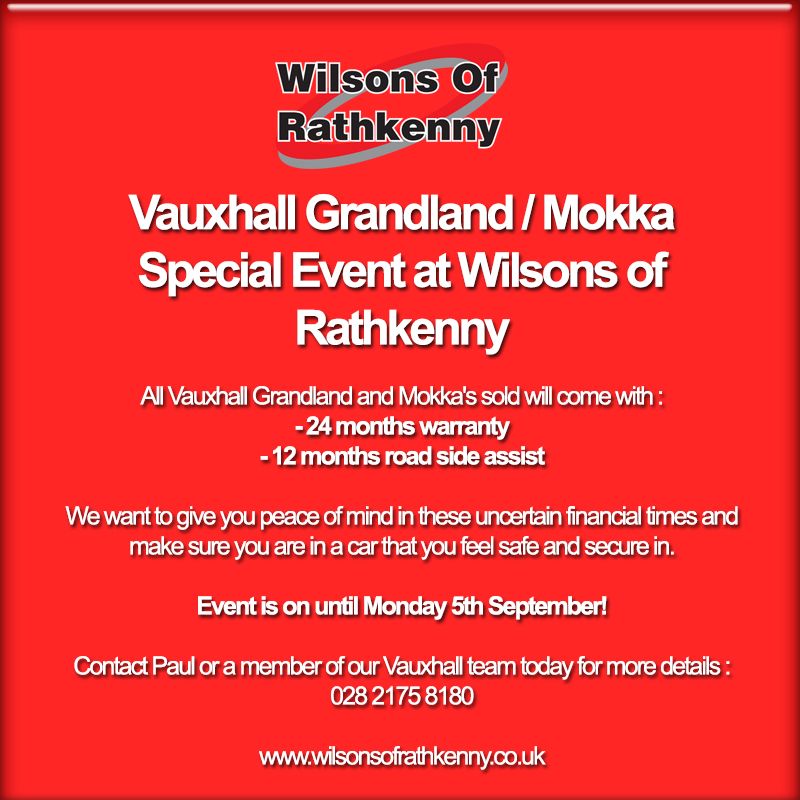  Vauxhall Grandland / Mokka Special Event at Wilsons of Rathkenny 
